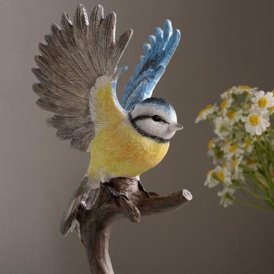 Show full view: Hi-Line Gift 10.7-in Blue Tit On Branch Lifelike Resin Indoor Tabletop Decor slide 8 of 9