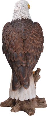 Show full view: Hi-Line Gift 26.8-in Bald Eagle On Stump Statue Outdoor Decor slide 5 of 6