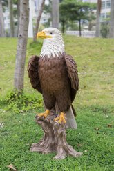 Hi-Line Gift 26.8-in Bald Eagle On Stump Statue Outdoor Decor