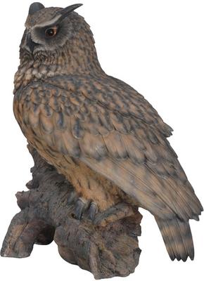 Show full view: Hi-Line Gift 23.5-in Eagle Owl On Stump Statue Outdoor Decor slide 5 of 6
