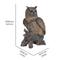 Show in main carousel: Hi-Line Gift 23.5-in Eagle Owl On Stump Statue Outdoor Decor slide 6 of 6