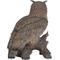 Show in main carousel: Hi-Line Gift 23.5-in Eagle Owl On Stump Statue Outdoor Decor slide 2 of 6