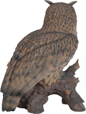 Show full view: Hi-Line Gift 23.5-in Eagle Owl On Stump Statue Outdoor Decor slide 2 of 6