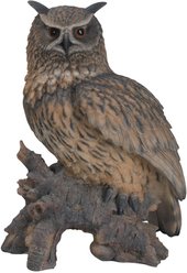 Hi-Line Gift 23.5-in Eagle Owl On Stump Statue Outdoor Decor