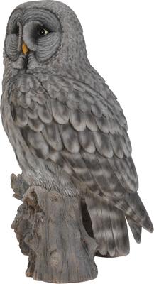 Show full view: Hi-Line Gift 20.5-in Grey Owl On Stump Statue Outdoor Decor slide 4 of 8