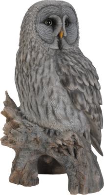 Show full view: Hi-Line Gift 20.5-in Grey Owl On Stump Statue Outdoor Decor slide 3 of 8
