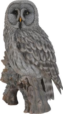 Show full view: Hi-Line Gift 20.5-in Grey Owl On Stump Statue Outdoor Decor slide 2 of 8