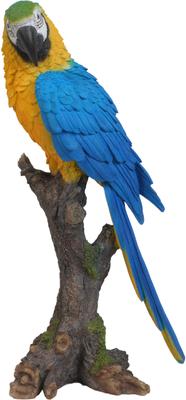 Show full view: Hi-Line Gift 15.24-in Blue & Yellow Parrot On Branch Statue Outdoor Decor slide 2 of 9