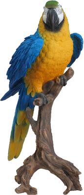 Show full view: Hi-Line Gift 28.25-in Blue & Yellow Macaw Statue Outdoor Decor slide 4 of 6