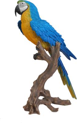 Show full view: Hi-Line Gift 28.25-in Blue & Yellow Macaw Statue Outdoor Decor slide 5 of 6