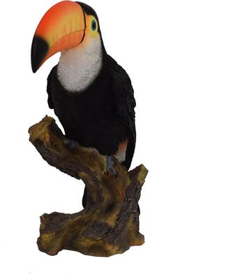Show full view: Hi-Line Gift 12-in Toucan On Stump Statue Outdoor Decor slide 5 of 7