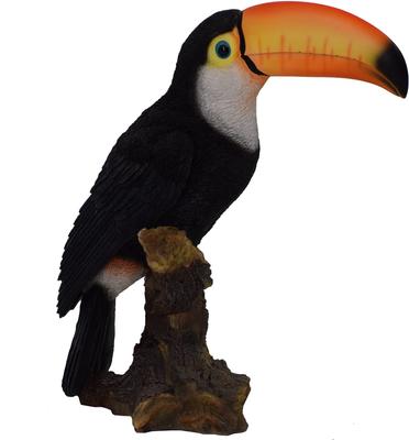 Show full view: Hi-Line Gift 12-in Toucan On Stump Statue Outdoor Decor slide 3 of 7