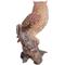 Show in main carousel: Hi-Line Gift 14.5-in Great Horned Owl On Stump Outdoor Decor slide 4 of 7