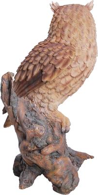 Show full view: Hi-Line Gift 14.5-in Great Horned Owl On Stump Outdoor Decor slide 4 of 7