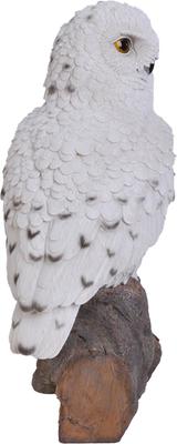 Show full view: Hi-Line Gift 13-in Snowy Owl On Stump Outdoor Decor slide 4 of 5
