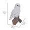 Show in main carousel: Hi-Line Gift 13-in Snowy Owl On Stump Outdoor Decor slide 5 of 5