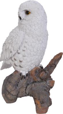Show full view: Hi-Line Gift 13-in Snowy Owl On Stump Outdoor Decor slide 3 of 5