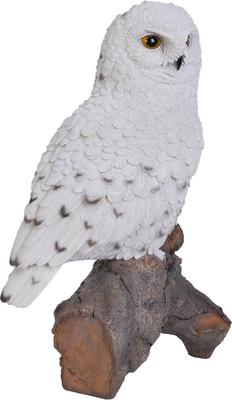 Show full view: Hi-Line Gift 13-in Snowy Owl On Stump Outdoor Decor slide 2 of 5
