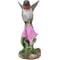 Show in main carousel: Hi-Line Gift 5.51-in Hummingbird On Foxglove Statue Outdoor Decor slide 2 of 8