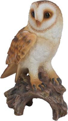 Show full view: Hi-Line Gift 7.25-in Barn Owl On Stump Outdoor Decor slide 5 of 7