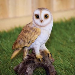 Hi-Line Gift 7.25-in Barn Owl On Stump Outdoor Decor slide 1 of 7