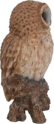 Show full view: Hi-Line Gift 6.75-in Tawny Owl On Stump Outdoor Decor slide 4 of 7