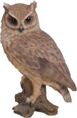 Show full view: Hi-Line Gift 6.75-in Screech Owl On Stump Outdoor Decor slide 7 of 8