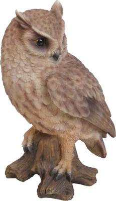 Show full view: Hi-Line Gift 6.75-in Screech Owl On Stump Outdoor Decor slide 3 of 8