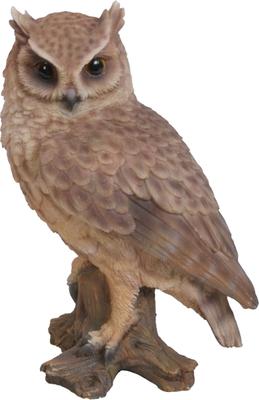 Show full view: Hi-Line Gift 6.75-in Screech Owl On Stump Outdoor Decor slide 2 of 8