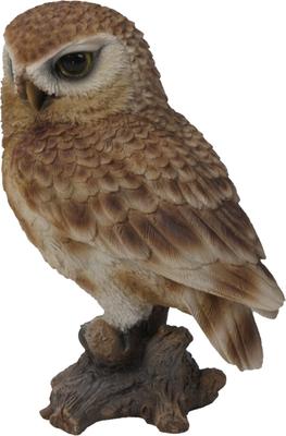 Show full view: Hi-Line Gift 6-in Brown Owl On Stump Outdoor Decor slide 5 of 8