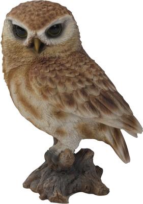 Show full view: Hi-Line Gift 6-in Brown Owl On Stump Outdoor Decor slide 7 of 8