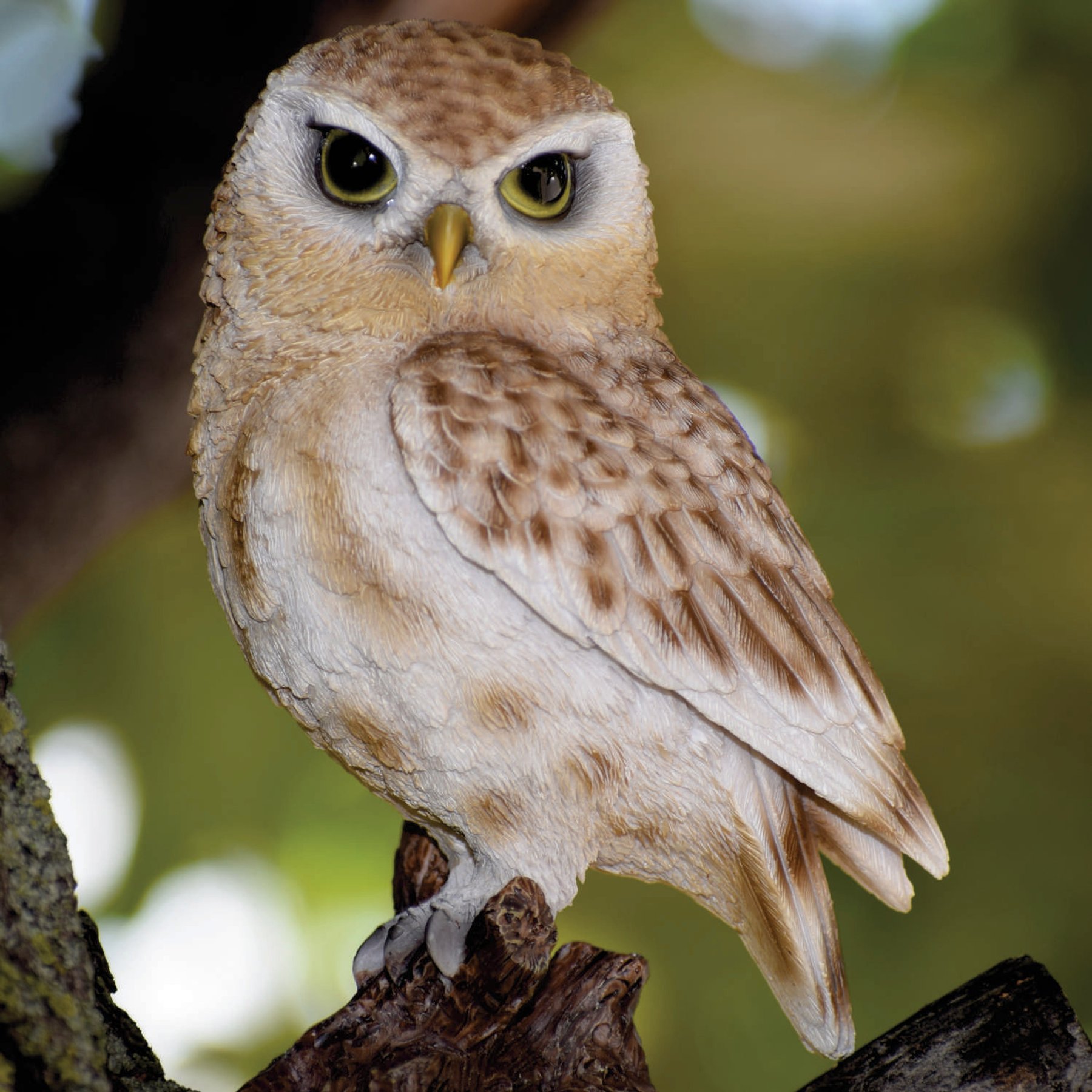 Hi-Line Gift 6-in Brown Owl On Stump Outdoor Decor