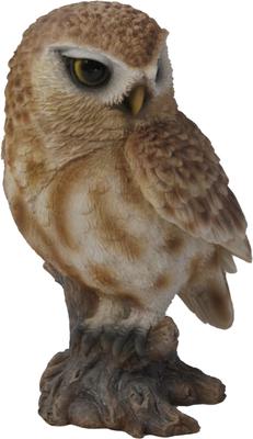 Show full view: Hi-Line Gift 6-in Brown Owl On Stump Outdoor Decor slide 3 of 8