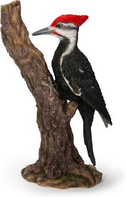 Show full view: Hi-Line Gift 15.55-in Pileated Woodpecker On A Tree Trunk Garden Statue Outdoor Decor slide 3 of 7