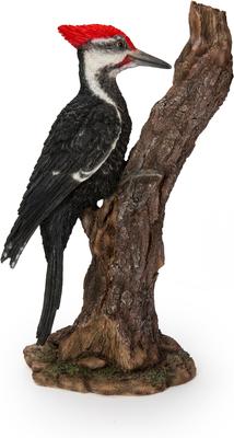 Show full view: Hi-Line Gift 15.55-in Pileated Woodpecker On A Tree Trunk Garden Statue Outdoor Decor slide 5 of 7