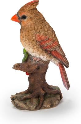 Show full view: Hi-Line Gift 5.98-in Female Cardinal Resting On Stump Garden Statue Outdoor Decor slide 3 of 7