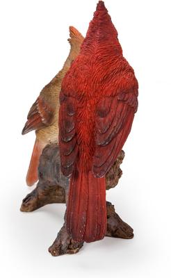 Show full view: Hi-Line Gift 6.1-in Cardinal Couple On Stump Garden Statue Outdoor Decor slide 5 of 7
