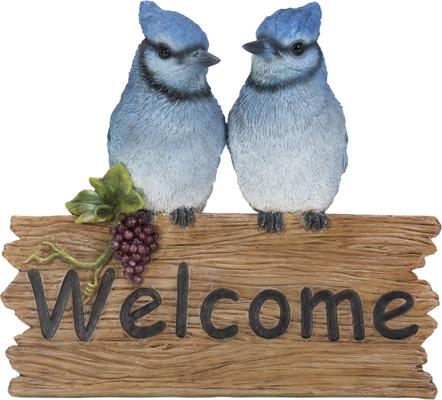Show full view: Hi-Line Gift 6.3-in Blue Jays Welcome Sign Outdoor Decor slide 2 of 8