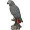 Show in main carousel: Hi-Line Gift 15.04-in Grey Gabon Parrot On Stump Outdoor Decor slide 3 of 10