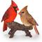 Show in main carousel: Hi-Line Gift 6.1-in Cardinal Couple On Stump Garden Statue Outdoor Decor slide 2 of 7
