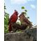 Show in main carousel: Hi-Line Gift 6.1-in Cardinal Couple On Stump Garden Statue Outdoor Decor slide 1 of 7