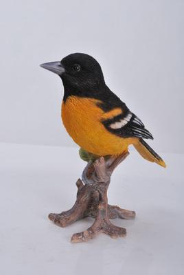 Show full view: Hi-Line Gift 7-in Oriole On Branch Statue Outdoor Decor slide 4 of 8