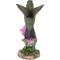 Show in main carousel: Hi-Line Gift 5.51-in Hummingbird On Foxglove Statue Outdoor Decor slide 4 of 8