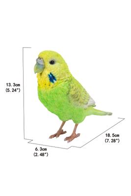 Show full view: Hi-Line Gift 5.24-in Green Budgerigar with Iron Foot Statue Outdoor Decor slide 8 of 8