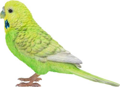 Show full view: Hi-Line Gift 5.24-in Green Budgerigar with Iron Foot Statue Outdoor Decor slide 3 of 8