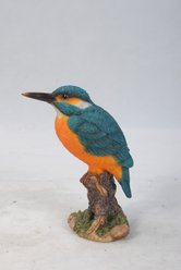 Hi-Line Gift 7.5-in Kingfisher On Stump Statue Outdoor Decor slide 2 of 8
