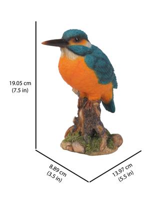 Show full view: Hi-Line Gift 7.5-in Kingfisher On Stump Statue Outdoor Decor slide 8 of 8