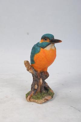 Show full view: Hi-Line Gift 7.5-in Kingfisher On Stump Statue Outdoor Decor slide 7 of 8