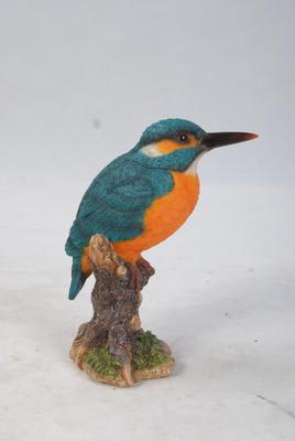 Show full view: Hi-Line Gift 7.5-in Kingfisher On Stump Statue Outdoor Decor slide 6 of 8