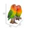 Show in main carousel: Hi-Line Gift 5.25-in Lovebird Parrots On Branch Outdoor Decor slide 6 of 6
